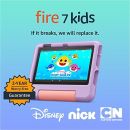 Amazon Fire 7 Kids tablet, ages 3-7. Top-selling 7 kids tablet